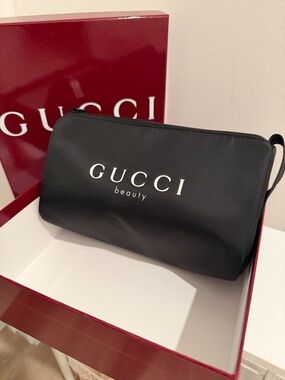 Gucci Black Beauty Toiletry Pouch